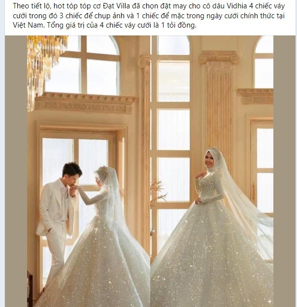 Đạt Villa mạnh tay chi tiền tỷ cho đám cưới với Vidhia, dân tình lại nhắc lại ồn ào trước đó 2