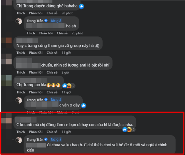 Trang Trần công khai tham gia group anti Võ Hà Linh, tuyên bố thẳng điều này 7